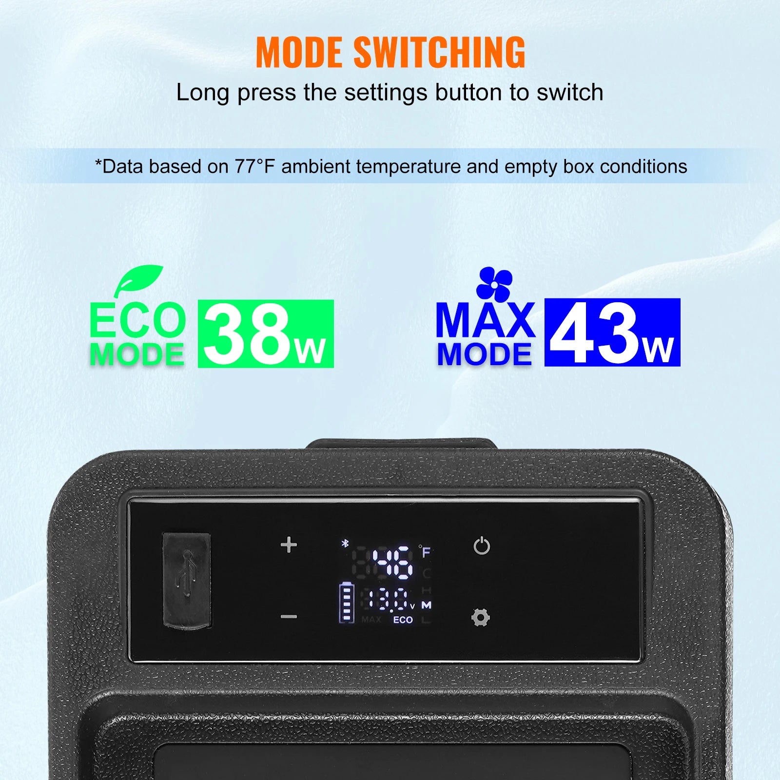 8L Portable Car Refrigerator with Fast Cooling and App Control