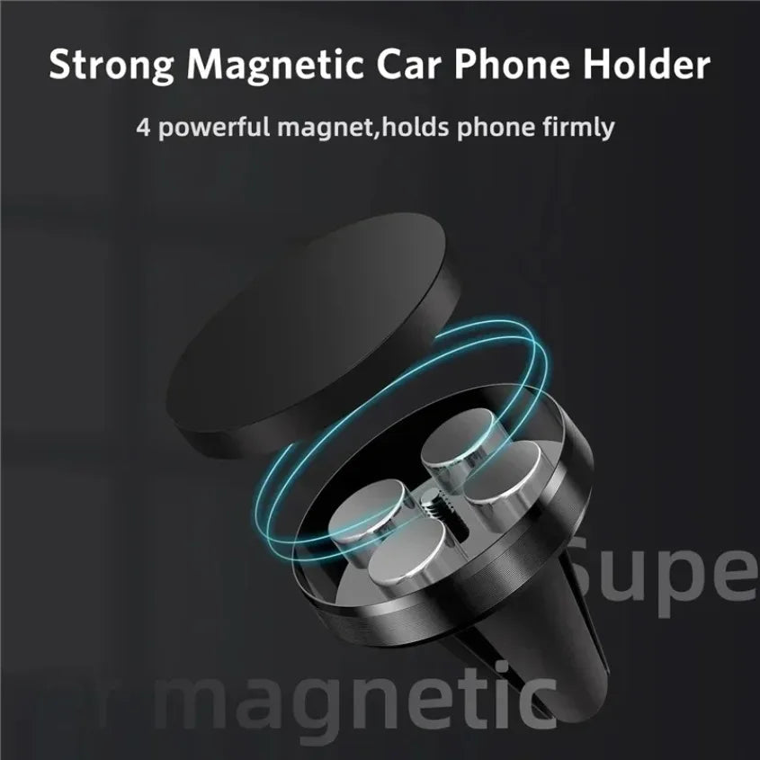 Air Vent Magnet Smartphone Mobile Stand Magnetic Car Phone Holder Cell GPS Mount For iPhone 16 15 14 13 12 Xiaomi Samsung Holder 