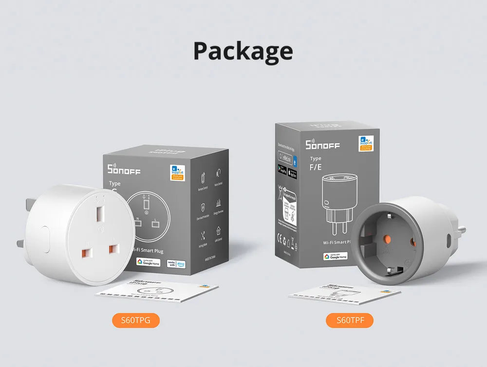 S60 TPF EU Wi-Fi Smart Plug with Energy Monitoring