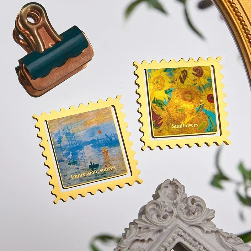 1 Pc Vintage slika zlatna metalna oznaka za knjige kvadratni valoviti oblik okvira pokloni hvala za pisce nastavnike prijatelje ljubitelje knjiga