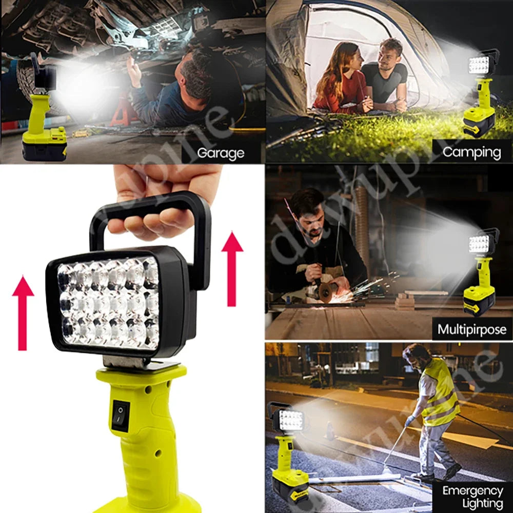 LED Work Light for Ryobi 18V Batteries, Light Only