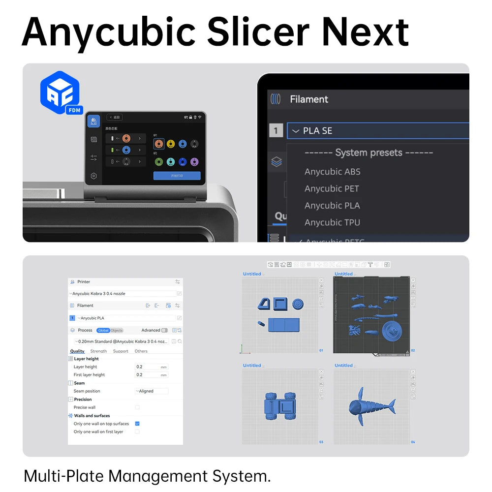 Anycubic Kobra S1 Hızlı 3D Yazıcı
