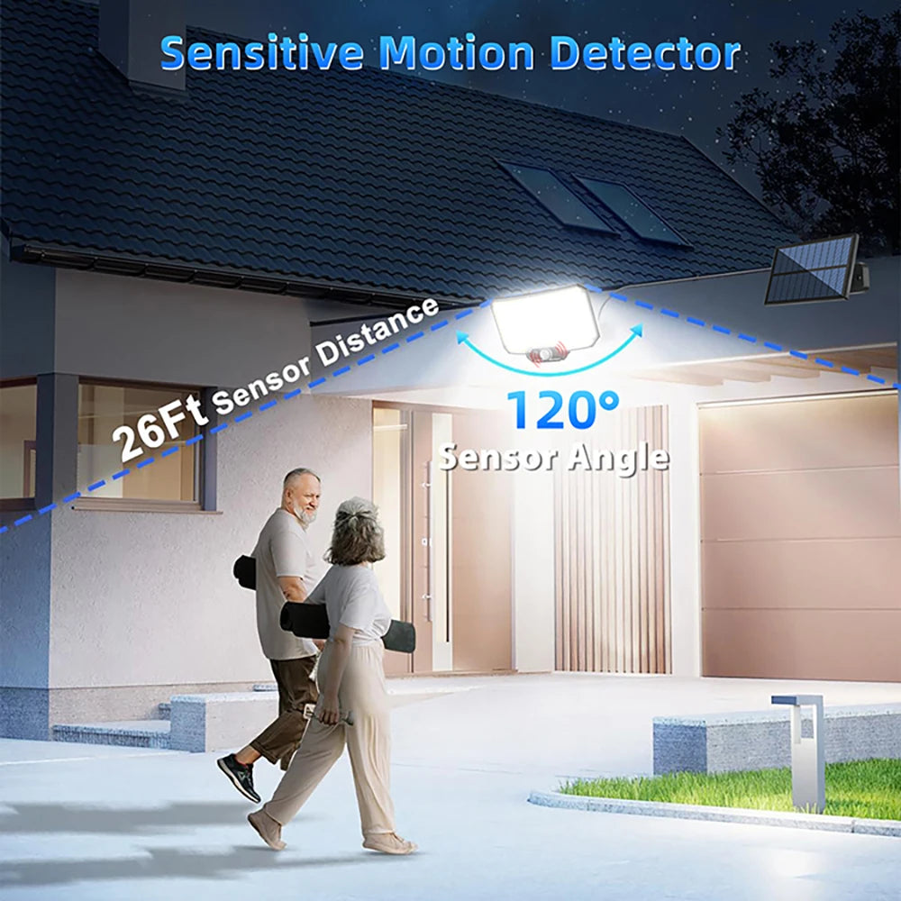 Solar Lights 234LED Solar Security Lights Outdoor Garden Motion Sensor 3 Modes Waterproof Split Solar Flood Wall Lights Garage 
