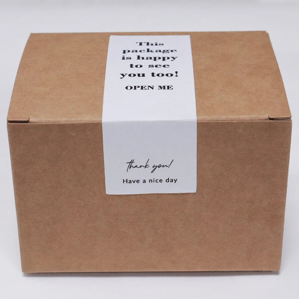 100pcs Thank You Stickers Roll for Small Business Packaging