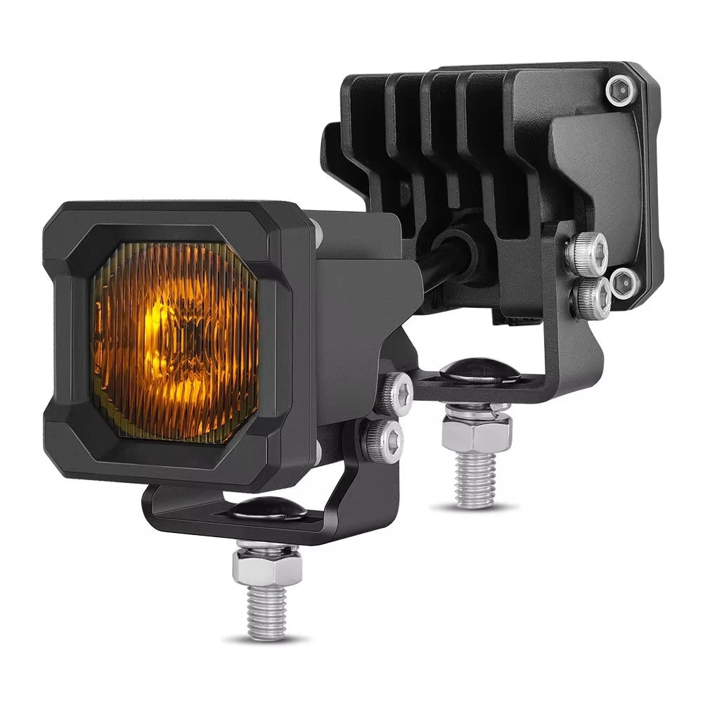 2 Inch LED Pod Lights, 1Pc/2Pcs 50W LED Cubes OffRoad Driving Lights Roof Rack Scene Light White Waterproof Plug and Play 12V DC