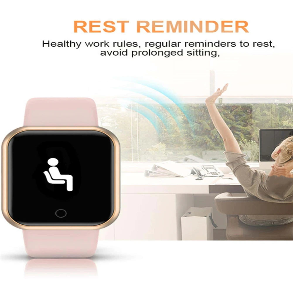 Bluetooth-fitnesssmartwatch met 1,44-inch display
