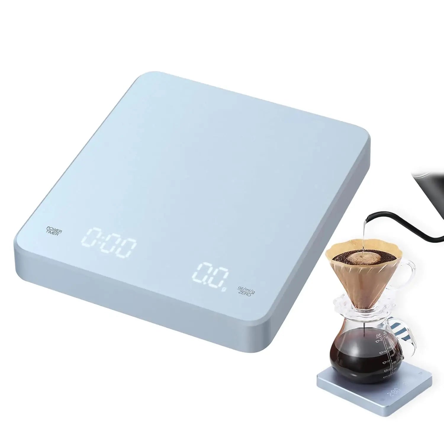USB Digital Rechargeable Coffee Scale with Timer & LED Screen ☕ 