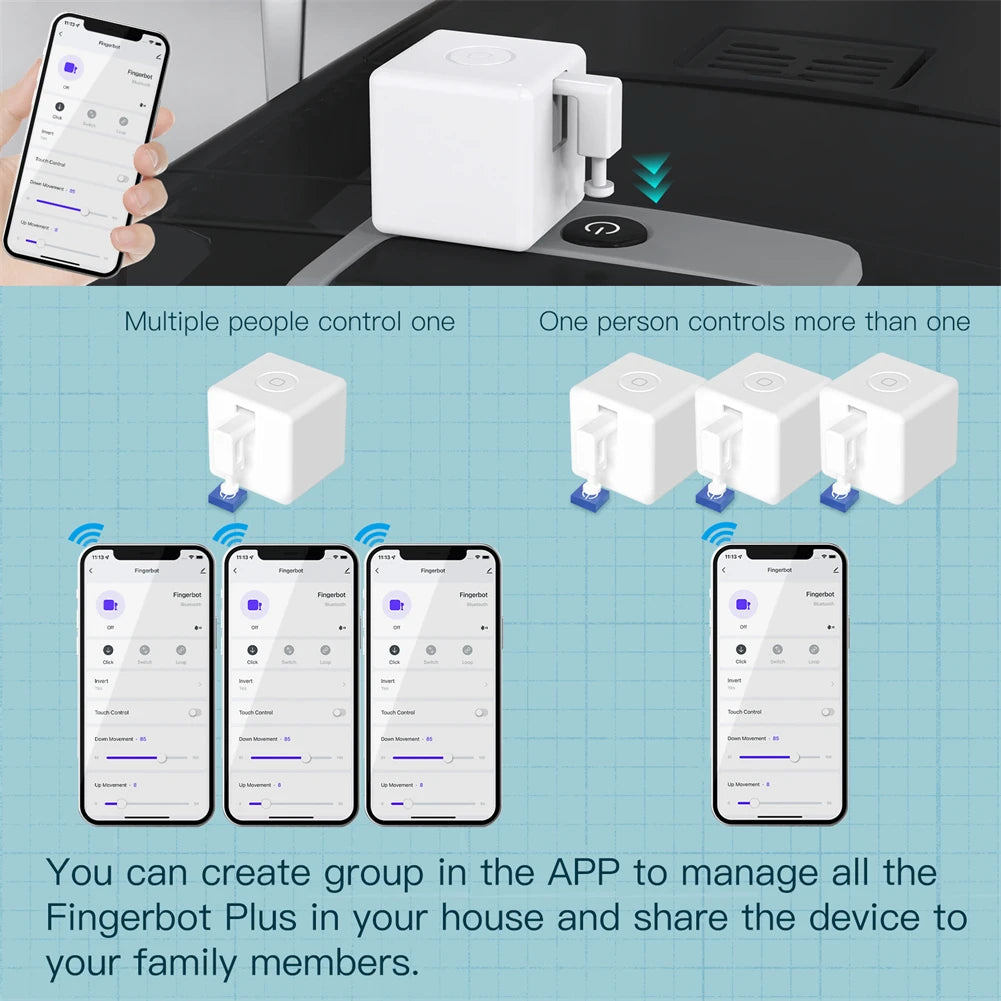 Smart Bluetooth Fingerbot Switch Button Pusher
