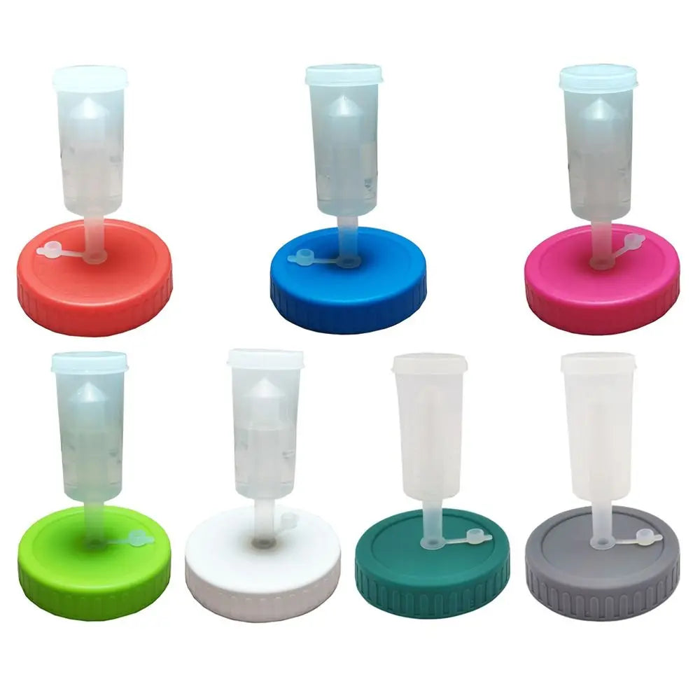 Tamponete de fermentação Tampa de silicone premium para jarro Mason boca larga 86mm válvula de exaustão de via única cobertura de jarro