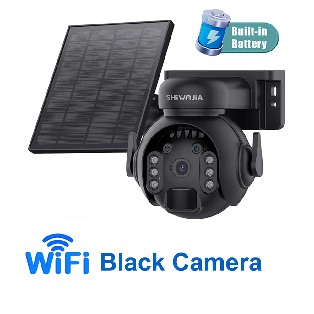 Solar Battery PTZ Camera - Wi-Fi or 4G Options