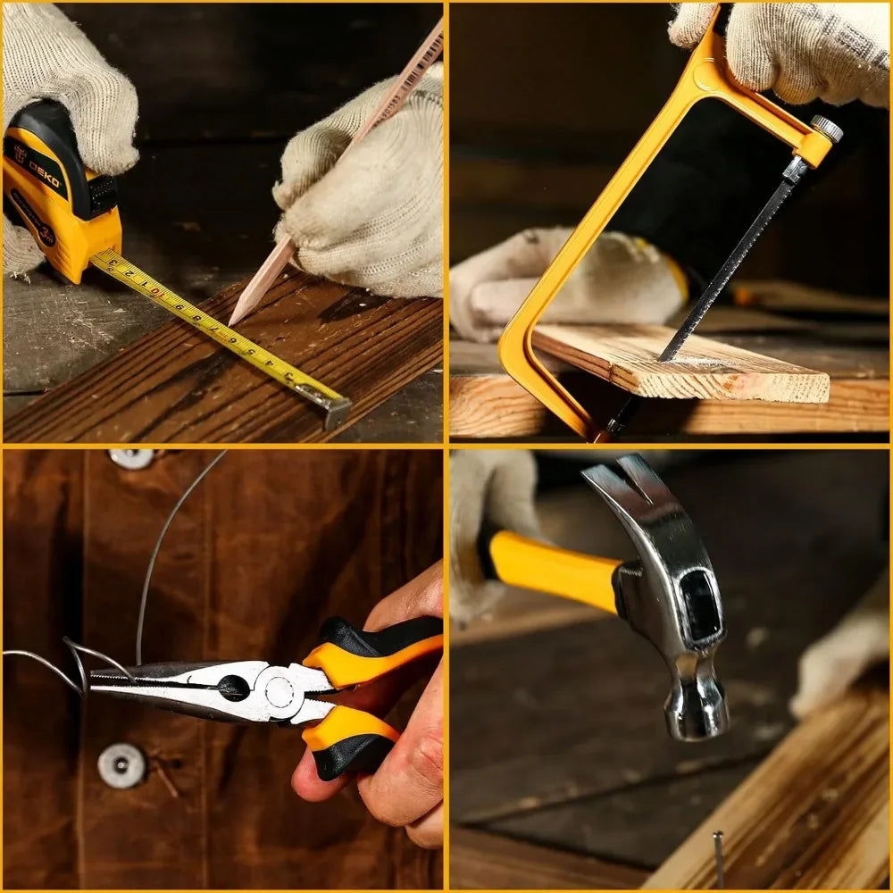 238-Piece Home Mechanic Tool Kit with 12V Cordless Drill