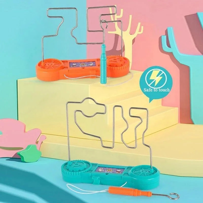 Kids Collison Electric Shock Toy Education Electric Touch Maze Game Party Funny Game Science Experiment Toys for Children Gift 