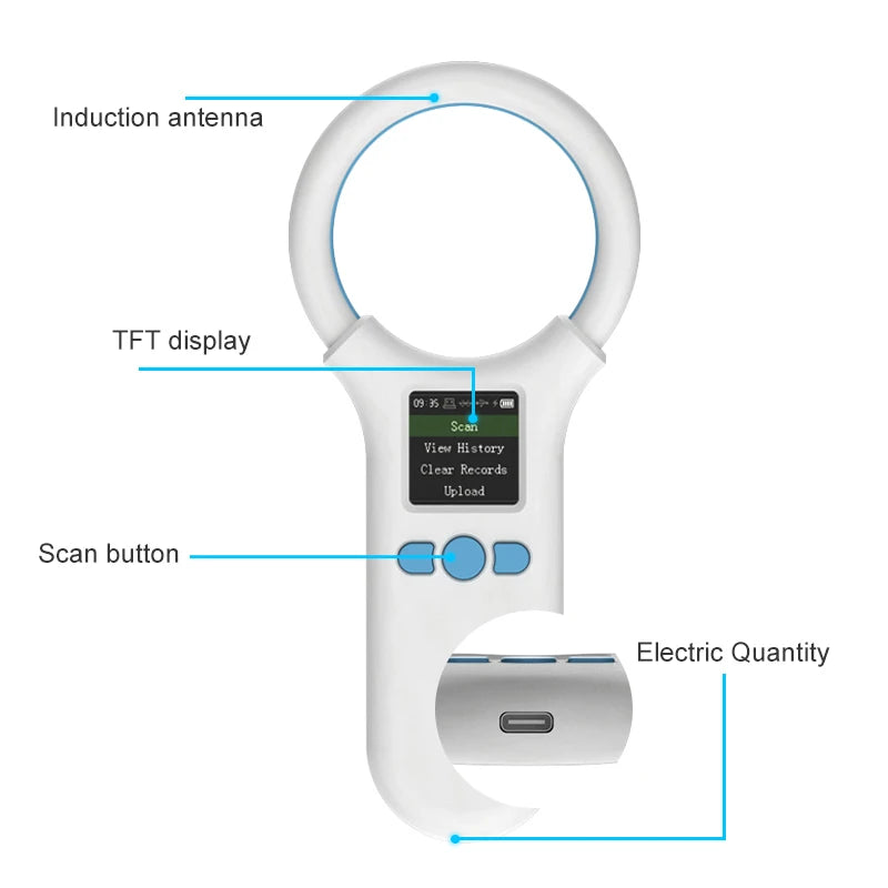 FW91A Animal RFID Microchip Reader - USB/Bluetooth