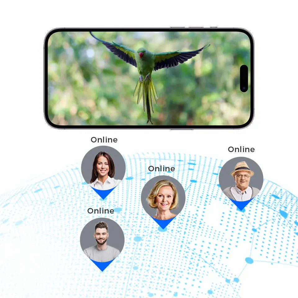 Smart Bird Feeder Camera with Solar Power, 4MP HD WiFi
