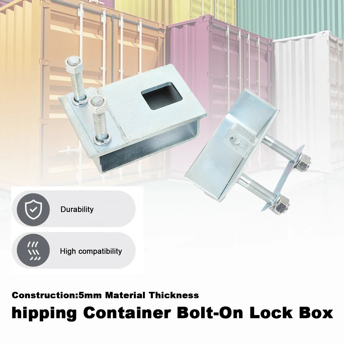Dry Cargo Container Spare Parts High Security Container Door Lock Box Spray Molding Container Anti‑Theft Lock Housing for Shipping Containers