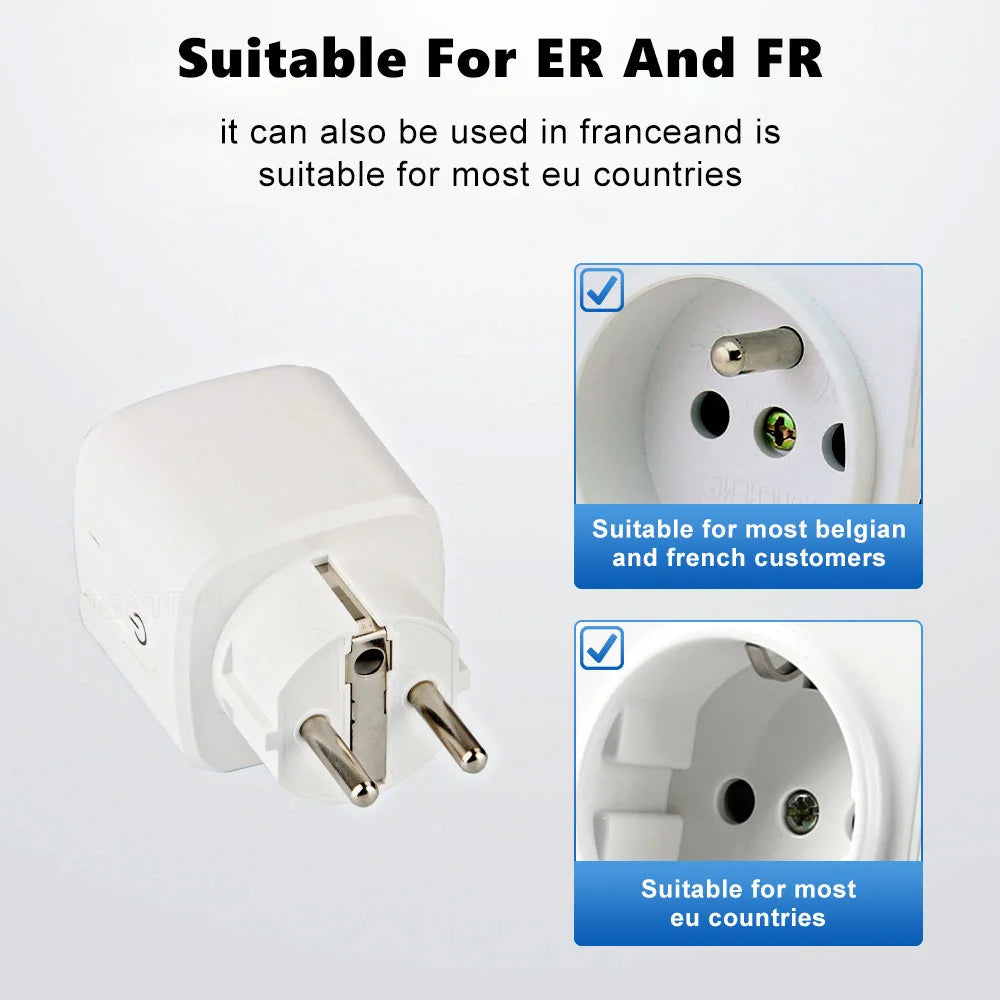 Enchufe inteligente Matter WiFi con enchufe EU