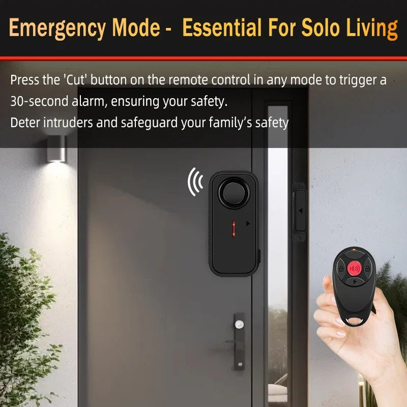 Outdoor Door Window Alarm Sensor Security With Remote Control Burglar Alarm Magnetic Sensor Door Alert System Home Protection