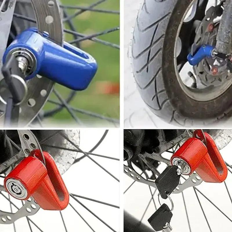 Motorcycle Bike Anti Theft Wheel Disc Brake Lock Safety Disc Wheel Lock Mountain Road Bike Padlock with Keys Spy-shop.com