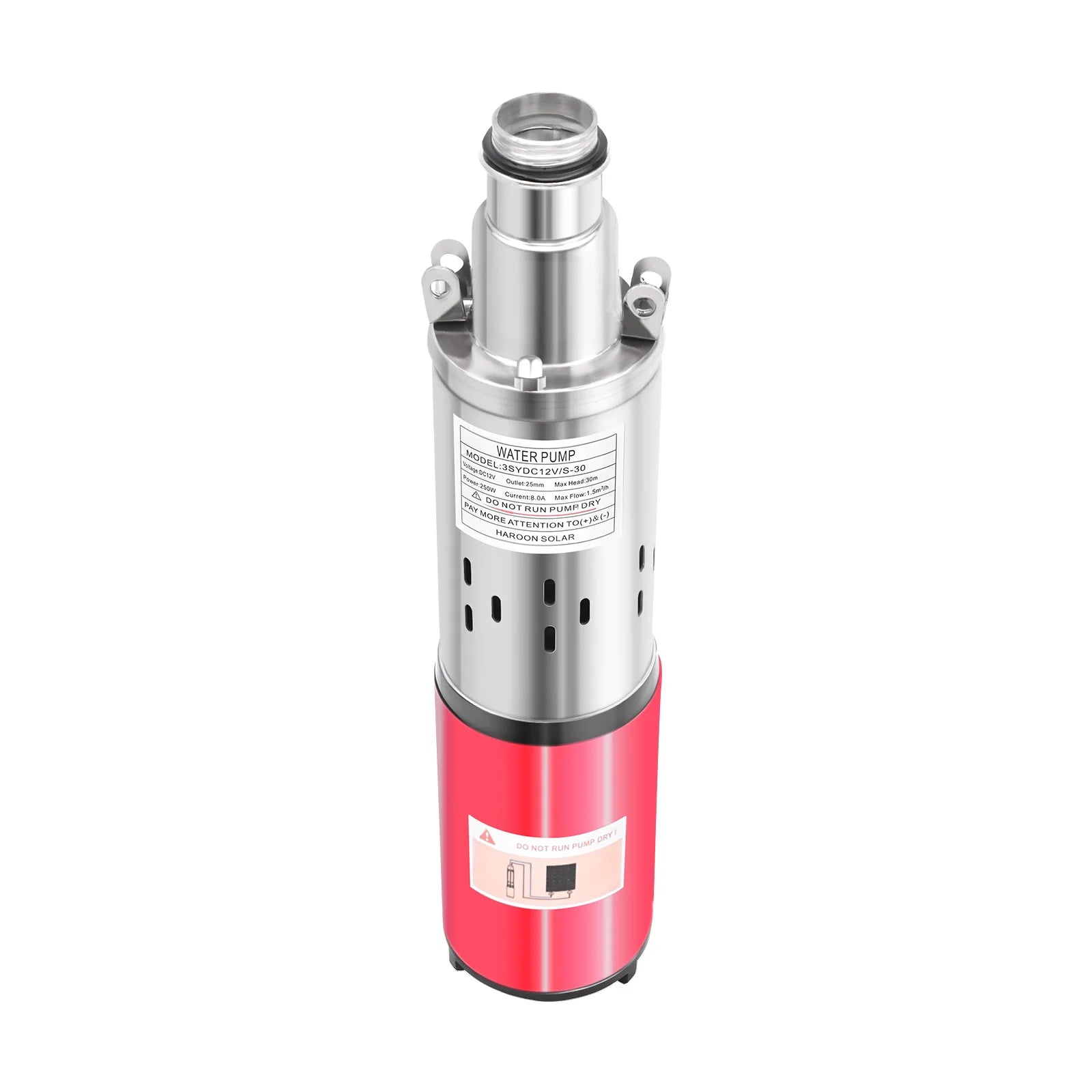 12V 180W Submersible Deep Well Pump for Irrigation 396GPH
