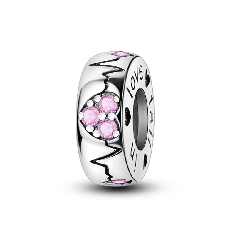 100% 925 Sterling Silver Rainbow Zircon Colorful Butterfly Dragon Shaped Silicone Stopper Charms Beads Fit DIY Bracelets Jewelry 