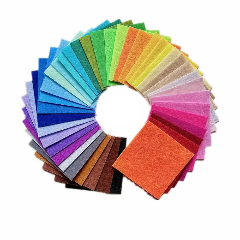 40-Color Soft Felt Fabric Sheets for DIY Crafting