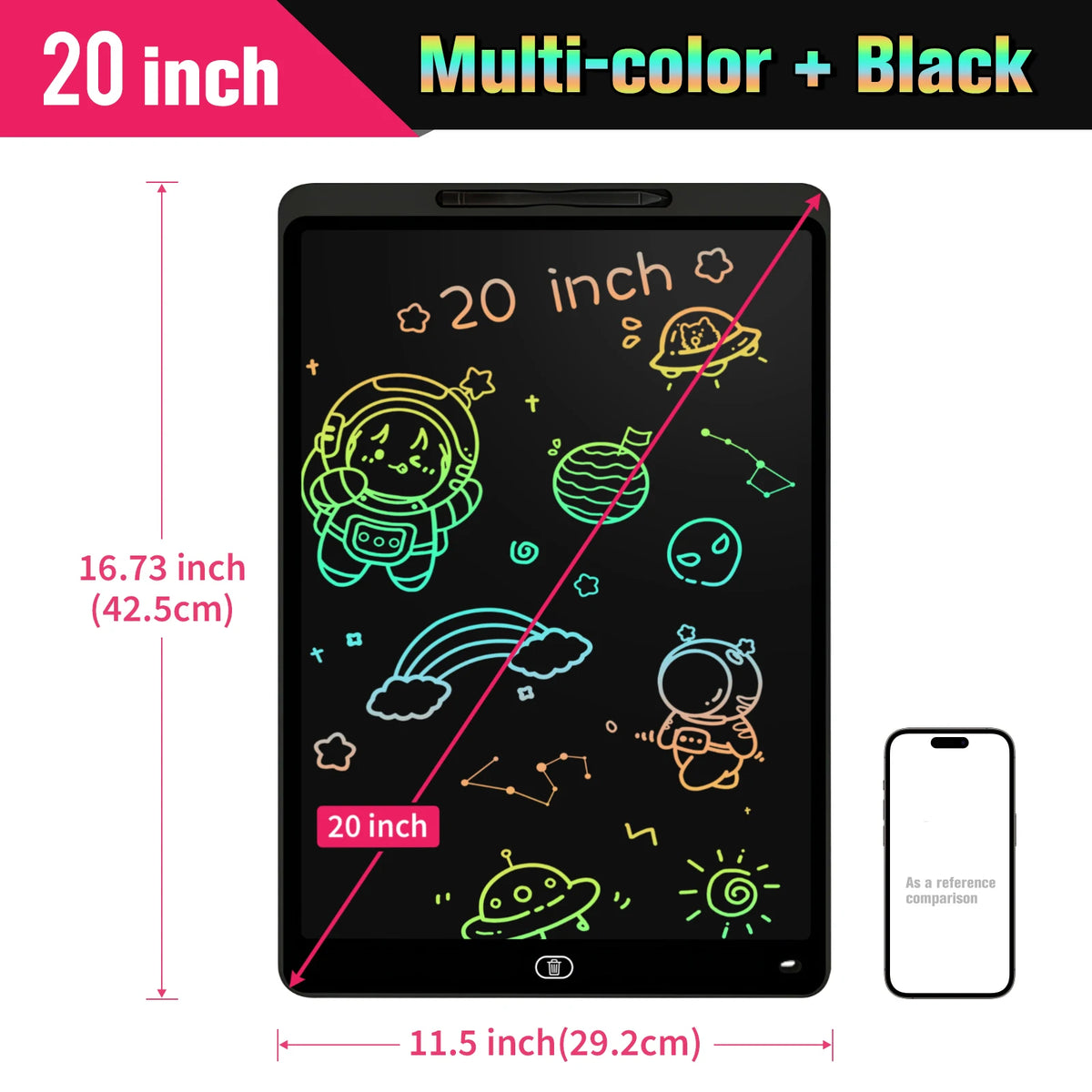 Colour LCD Writing Tablet, 16 or 20 Inch