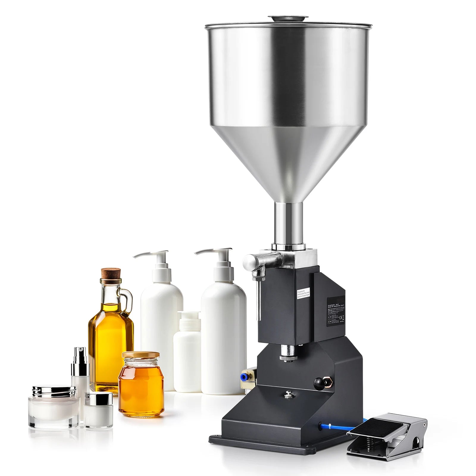 Pneumatic Liquid Filling Machine 5–50ml with Pedal Control