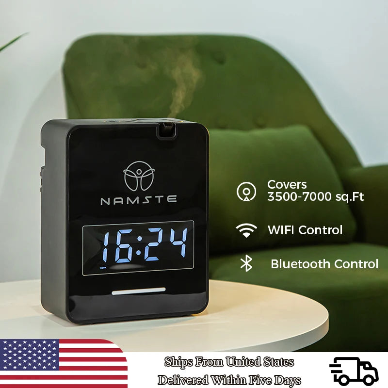 WiFi Bluetooth aromaterapeutický difuzér 300 ml pro velké prostory