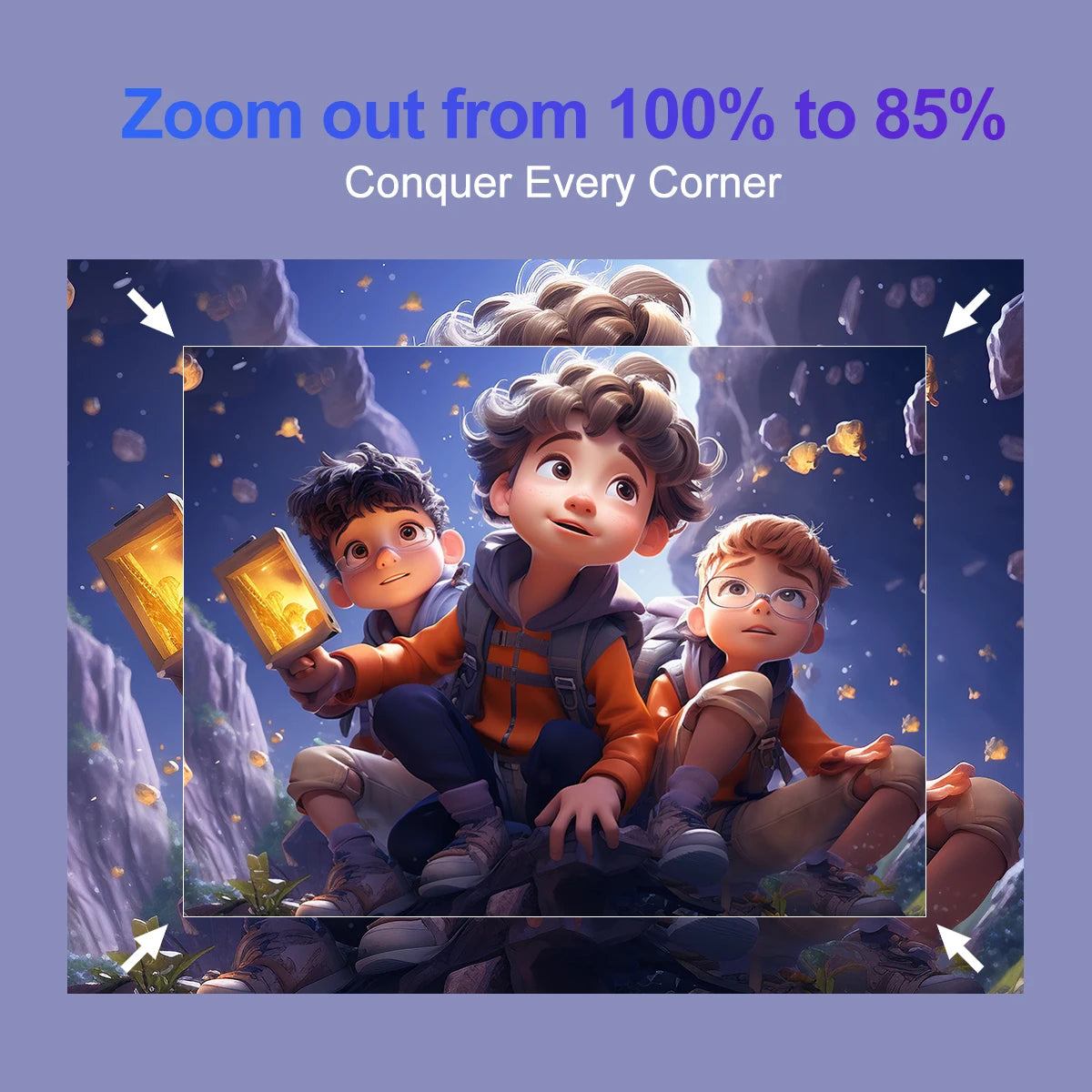 Magcubic HY320 4K Wsparcie Rodzimy 1080P Projektor Android