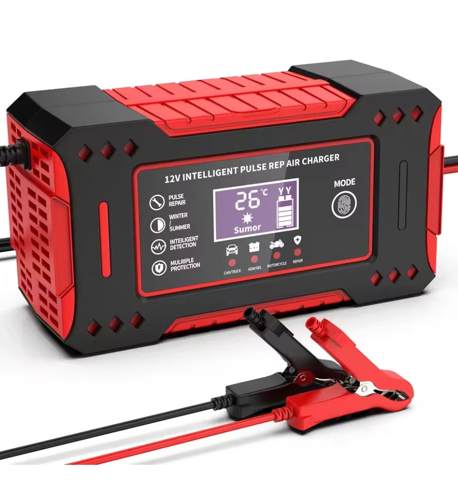 Intelligent Battery Charger 12V 6A for Car & Motorcycle ⚡ 