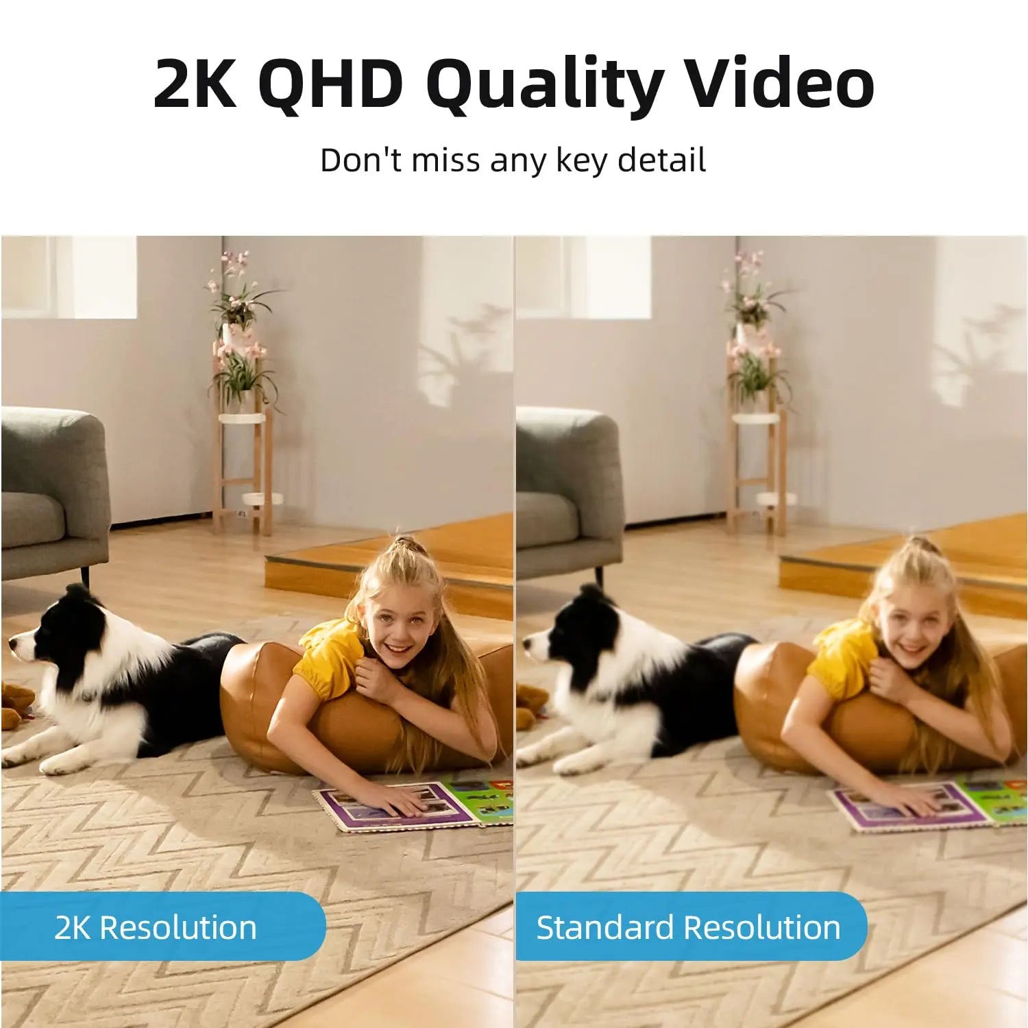 3MP Solar Security Camera and Baby Monitor with Two-Way Audio
