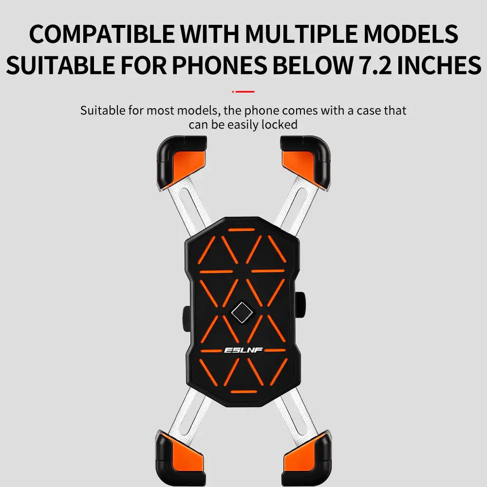 Support universel pour téléphone de vélo compatible avec les appareils de 4,5 à 7,2 pouces