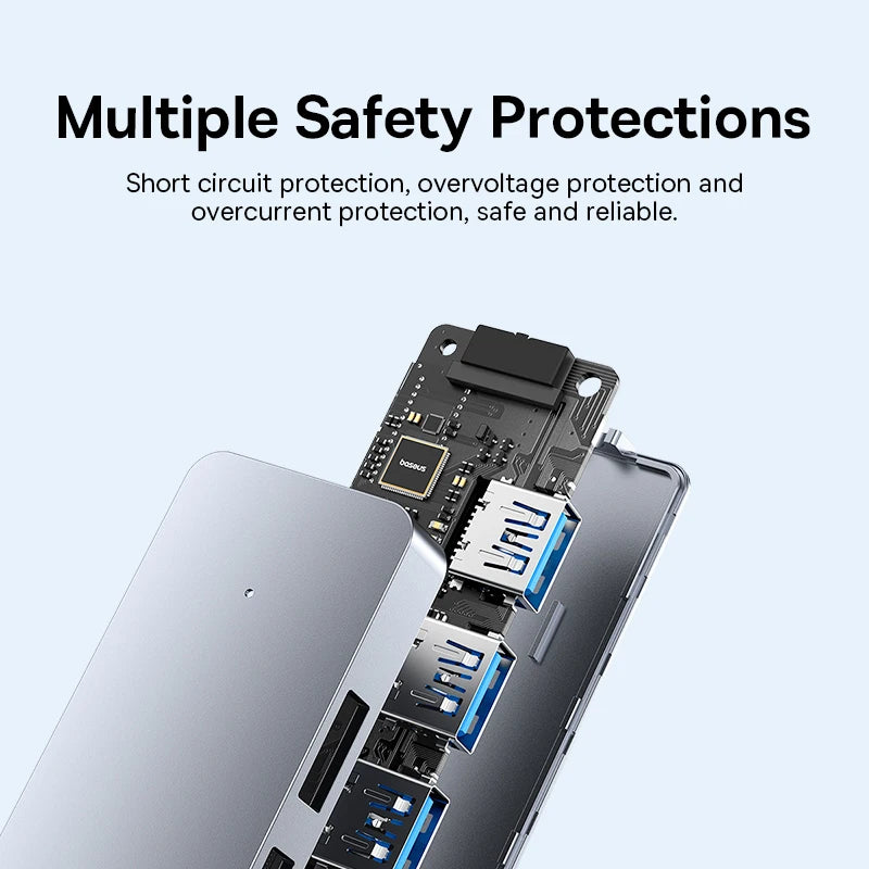 Four-Port USB 3.0 Hub with USB-A Connection