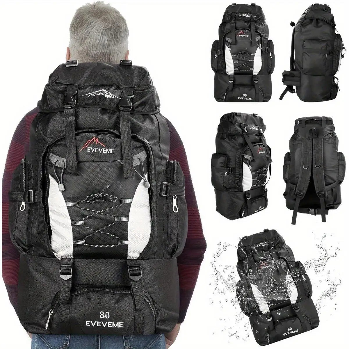 70L Outdoor Sports Backpack for Hiking, Camping and Travel