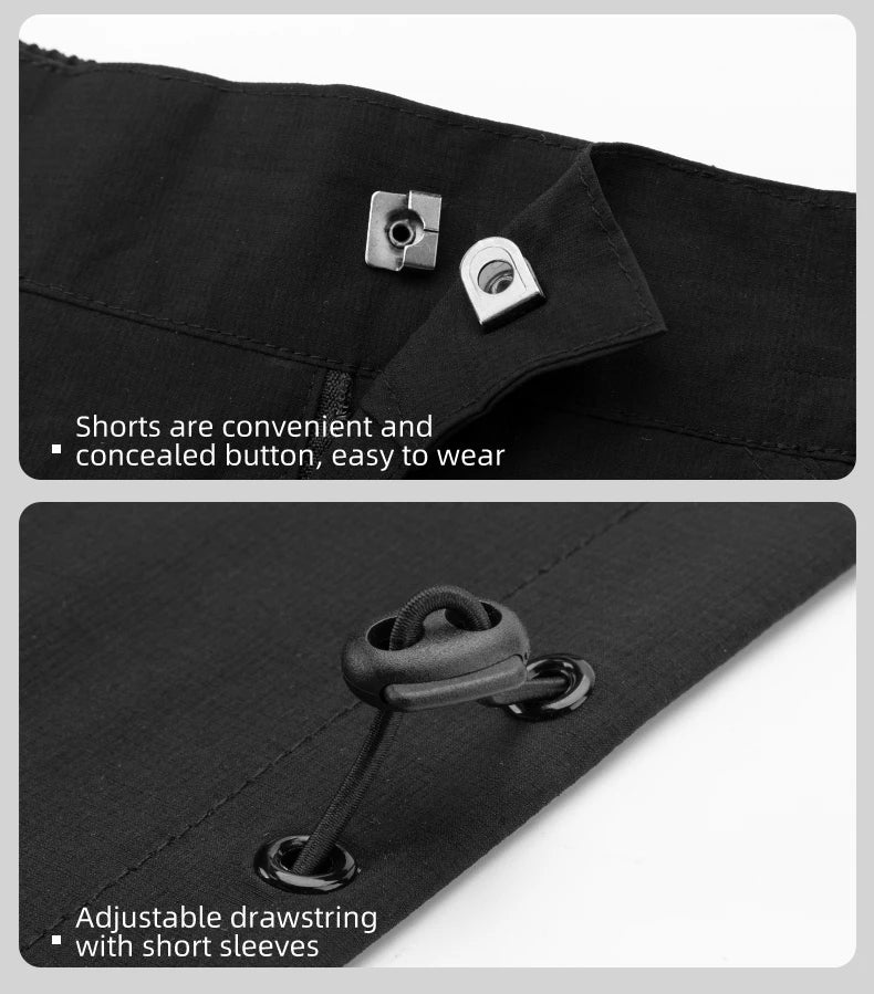 Conjunto de ciclismo para hombre de 5 piezas con camiseta y pantalones de secado rápido