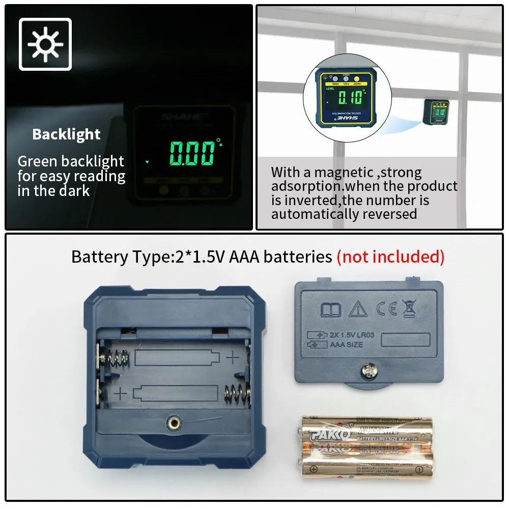 5315-90C Magnetic Digital Angle Gauge with Backlight