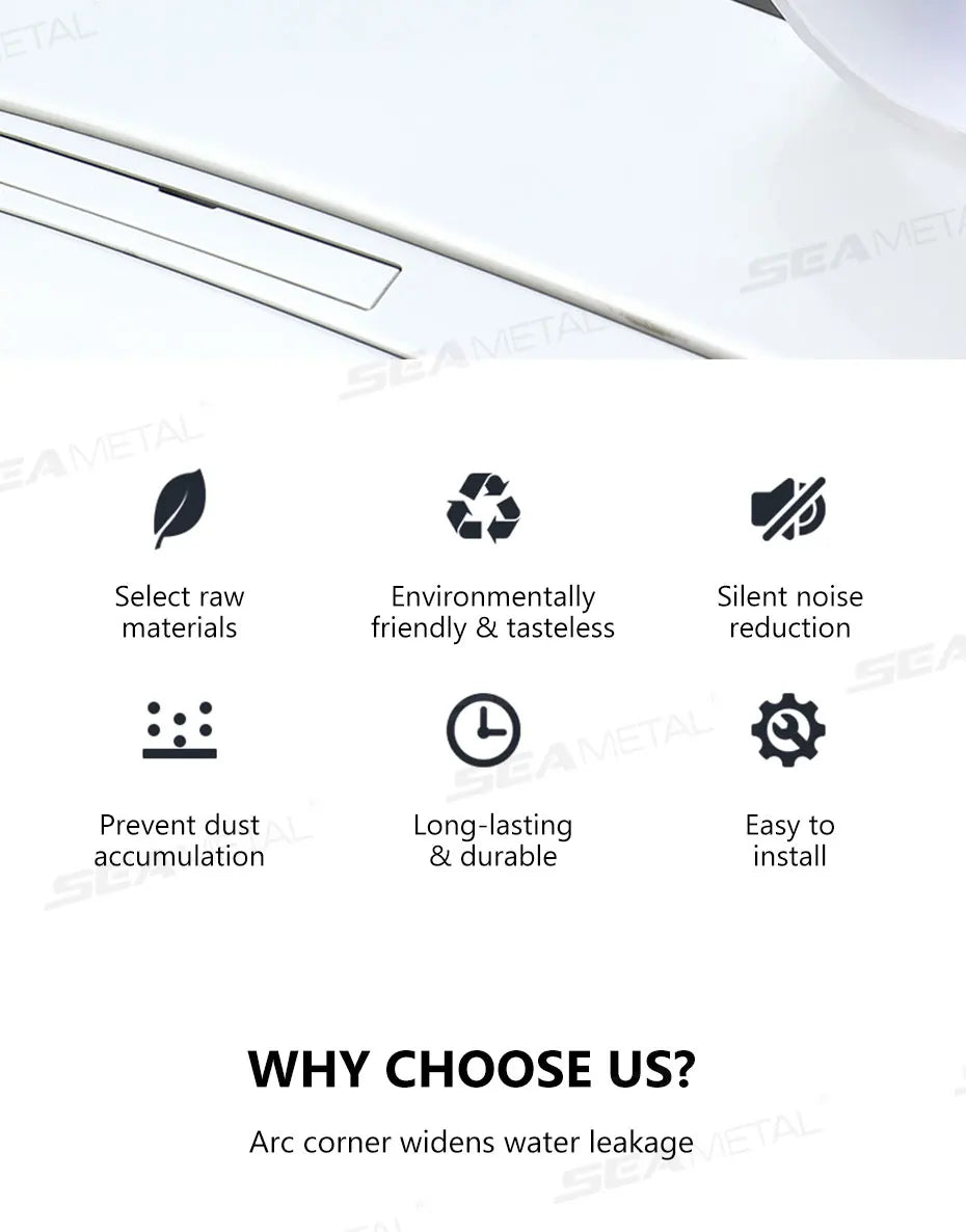 SEAMETAL Car Sunroof Sealing Sticker Transparent Panoramic Sunroof Seal Strip Waterproof Leakproof Roof Edge Gap Filler Strip