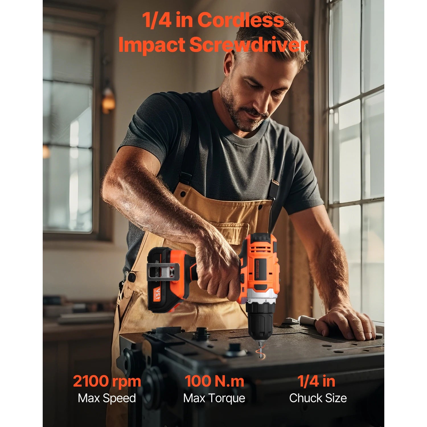 Cordless Drill & Impact Driver Combo Kit with Batteries and Charger