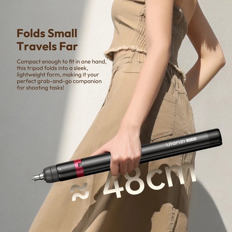 Ulanzi AT-05 2M Heavy Duty Light Stand Foldable Tripod with 1/4" Universal Mount for Photography Video Lights Cameras Livestream 