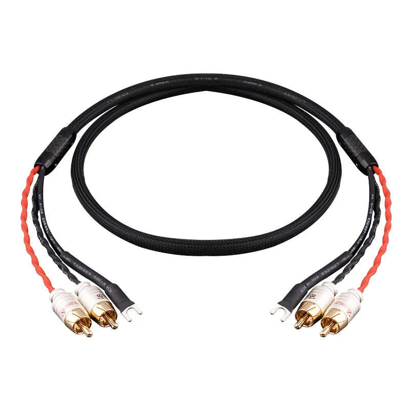 Stereo RCA Audio Cable with Separate Ground Lead