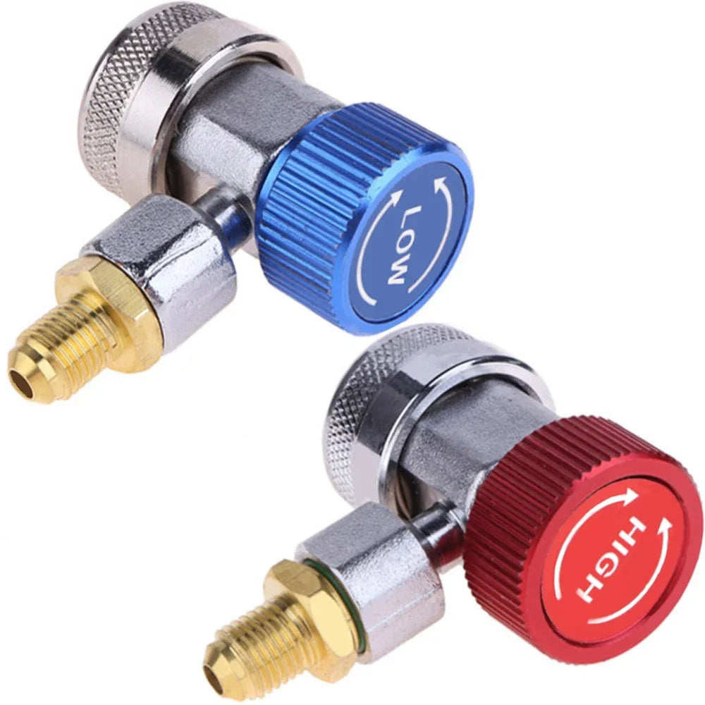 Cilindru adaptor Freon R134a senzor/gaz injector cu conectare reglabilă, furtun adaptor degajare rapidă, instalație aer condiționat