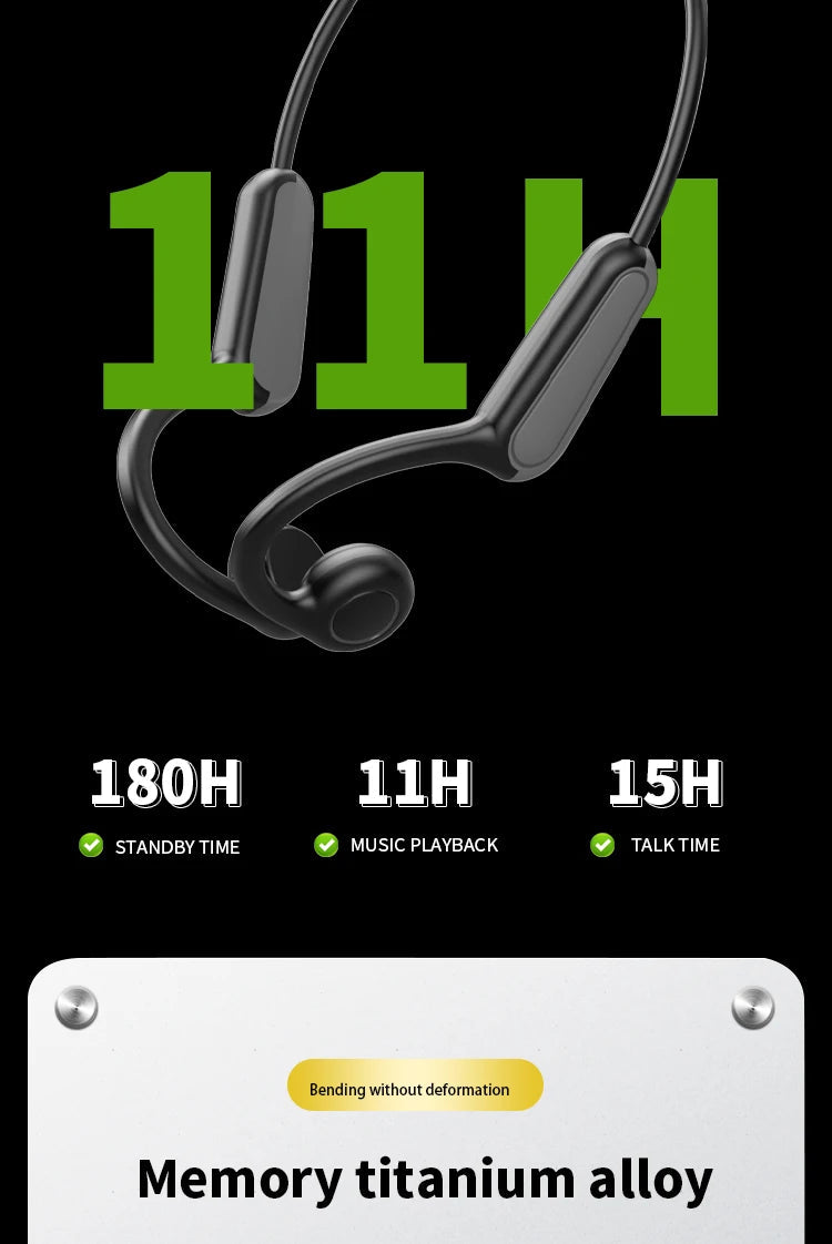 Xiaomi Mijia Bone Conduction Earphones Bluetooth 5.3 Sports Wireless Headphones Ear Hook Waterproof Headset for Running Driving 