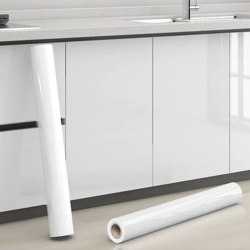 Kitchen Pearlescent Film Waterproof Wallpaper PVC Room DIY Self-adhesive Wall Stickers Wardrobe Kitchen Furniture Wall Stickers 