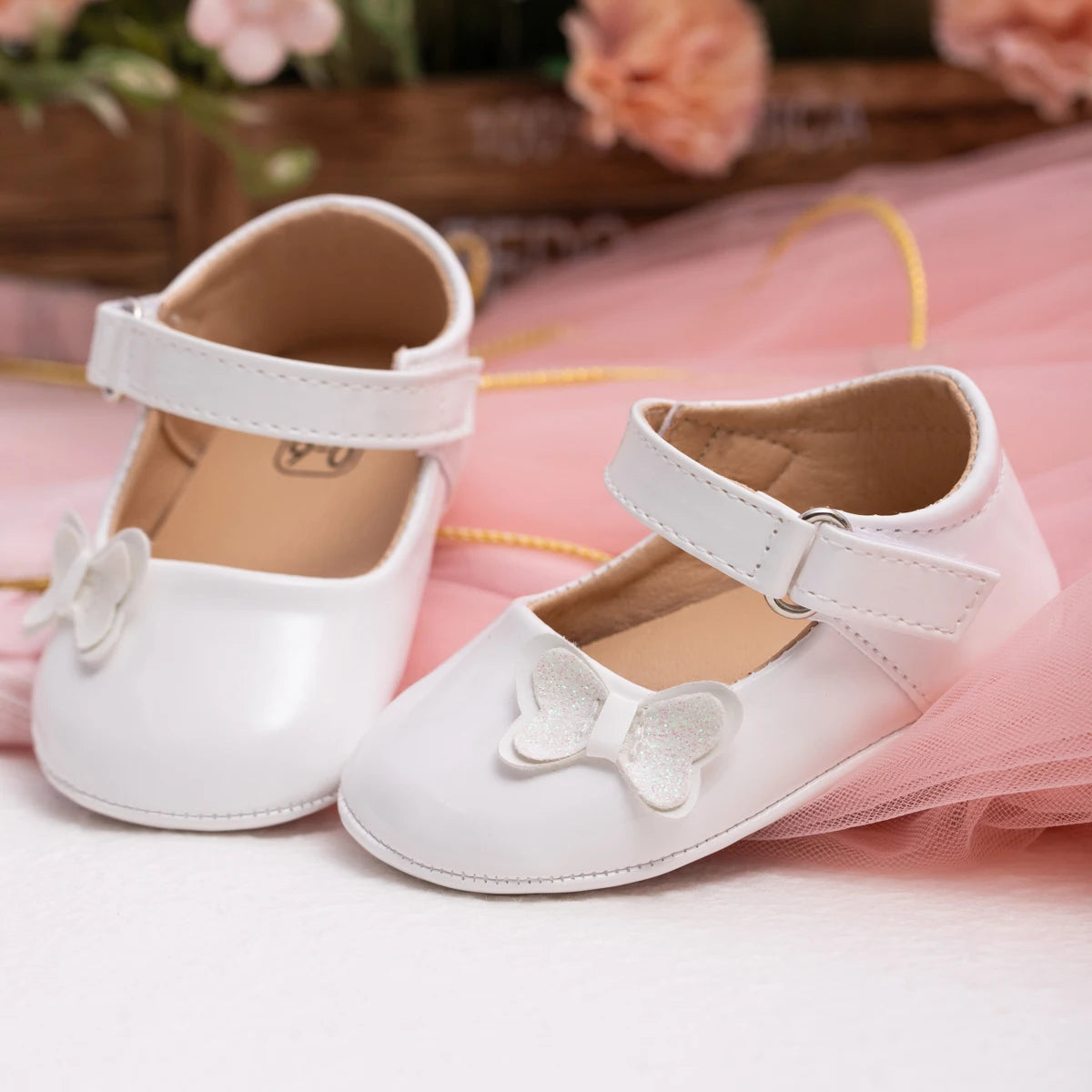 Baby Princess PU Toddler Shoes with Bow