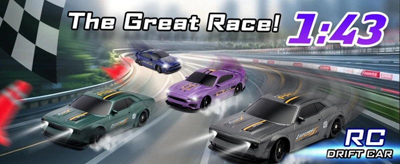 1/64 High‑Speed Drift RC Car 4WD Mini Racing Model