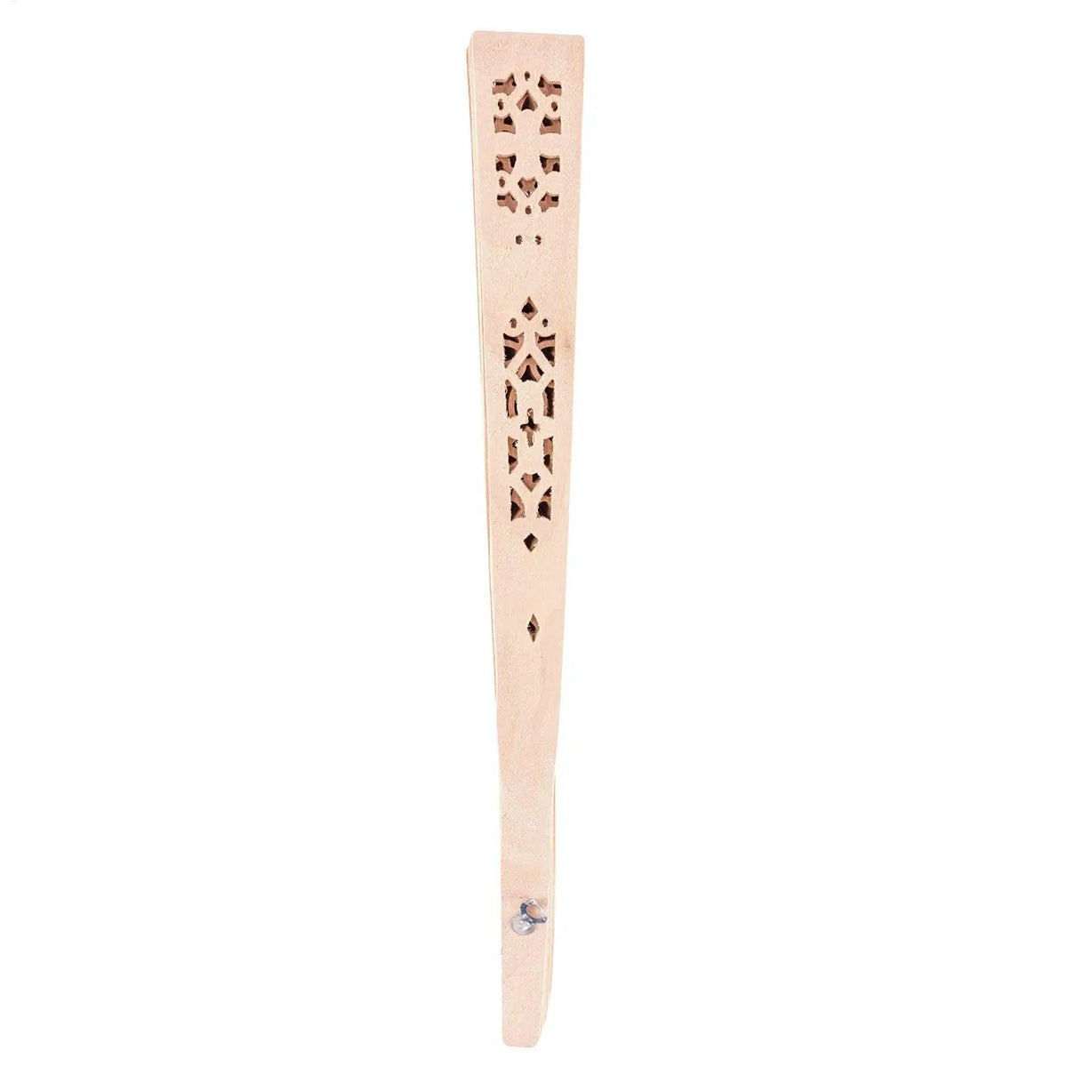 Sammenklappelig håndvifte i træ, 20.5 cm