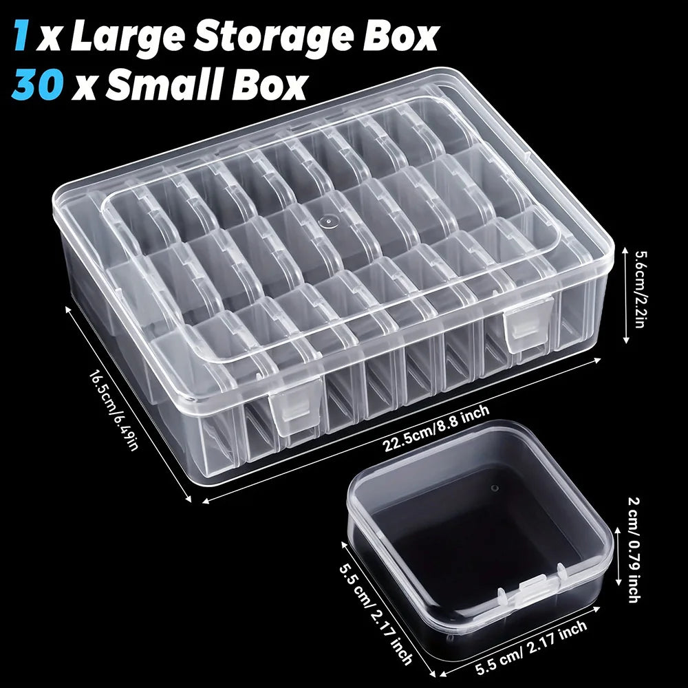 Clear Compartment Craft Storage Box