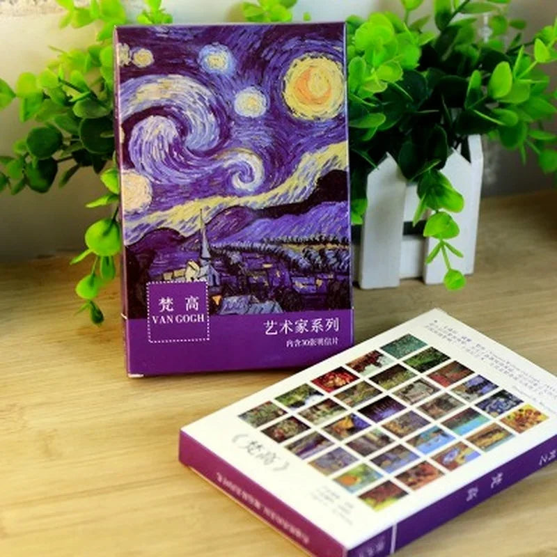 Boxed Illustrated Postcards, 30 Cards, 143 × 93 mm