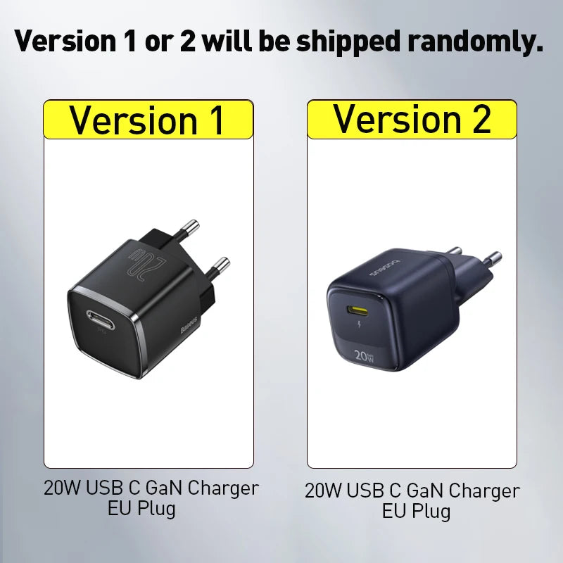 20W USB-C PD Fast Charger Compact Wall Adapter for iPhone