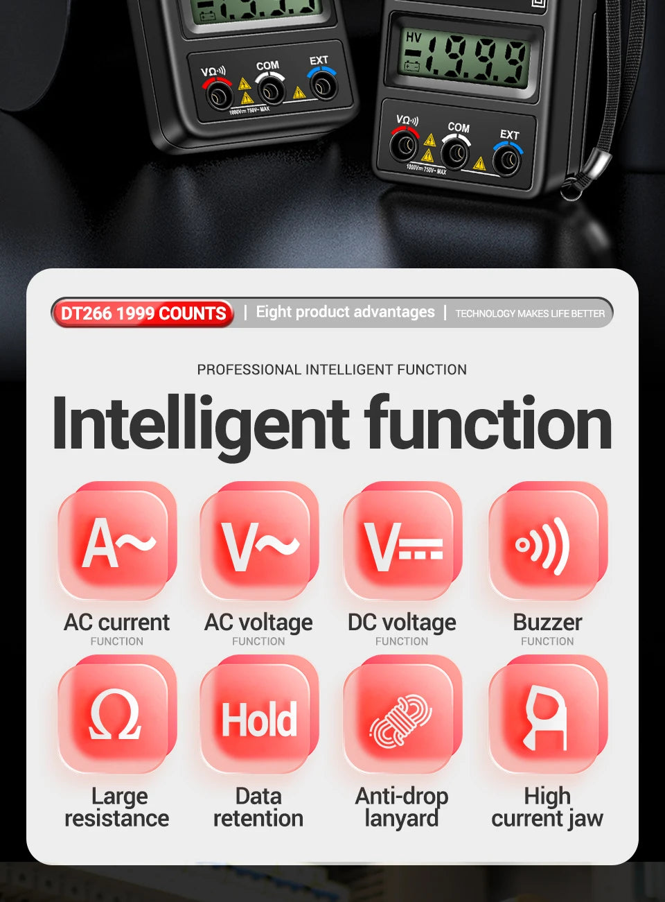 DT266-8 Digital Clamp Meter